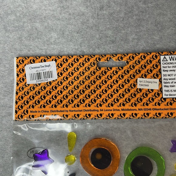 Halloween Window Gel Clings (3 packs) Boo Pumpkin,  Witch Is In, Trick or Treat - Picture 8 of 10